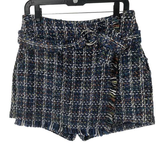 Skies ARE BLUE RAW EDGE TWEED SKORT - Picture 1 of 5